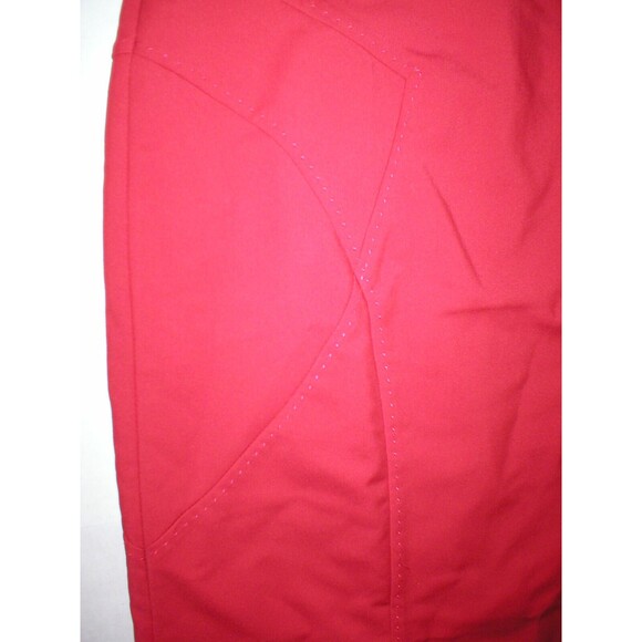 New Womens NWT Designer Paperwhite Collection Red Dress 12 Sheath Seamed Office - Picture 5 of 7